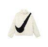 NIKE FAXU FUR JACKET SWOOSH LOGO "WHITE" WMNS DM1760-238